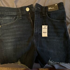 High rise Jean shorts